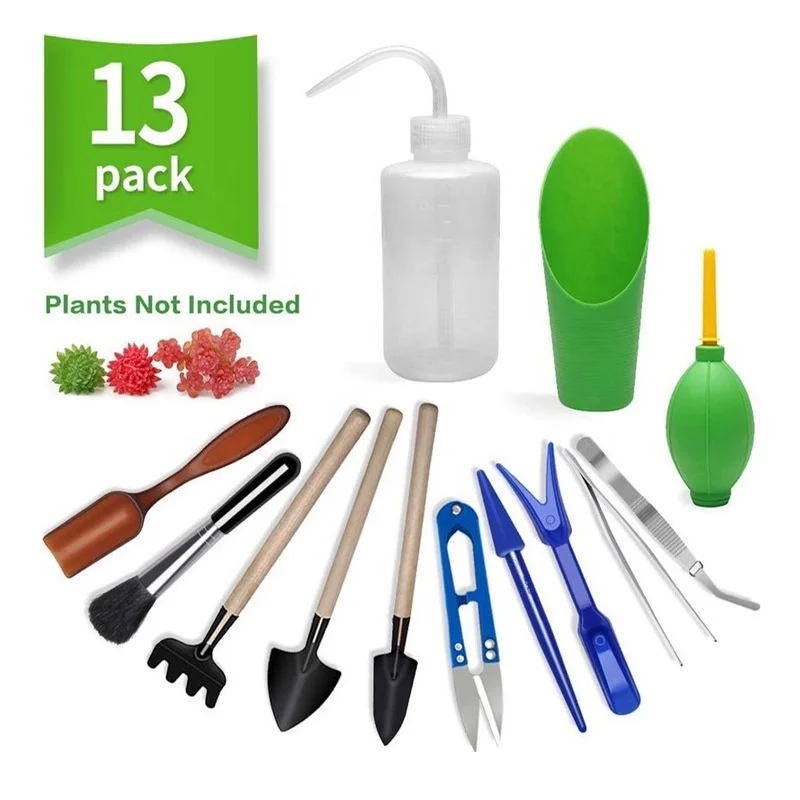 Bonsai Garden Kit - 13Pcs Garden Planter Kit DIY Sowing