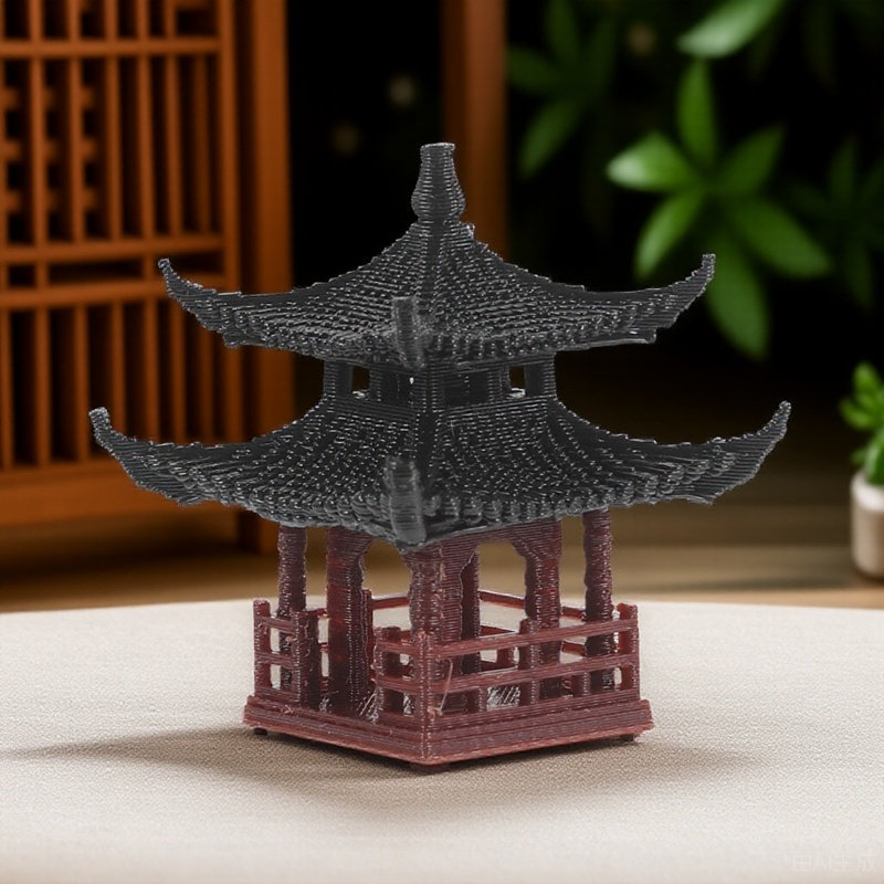 Japanese Garden Bonsai - Pavilion Landscaping Ornament Japanese Garden Decor