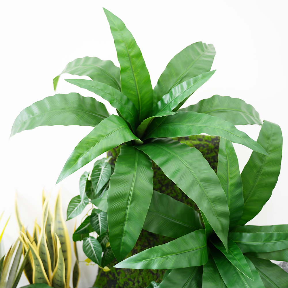 Bonsai Garden Entrance - Large Artificial Fern with 12 Leaves