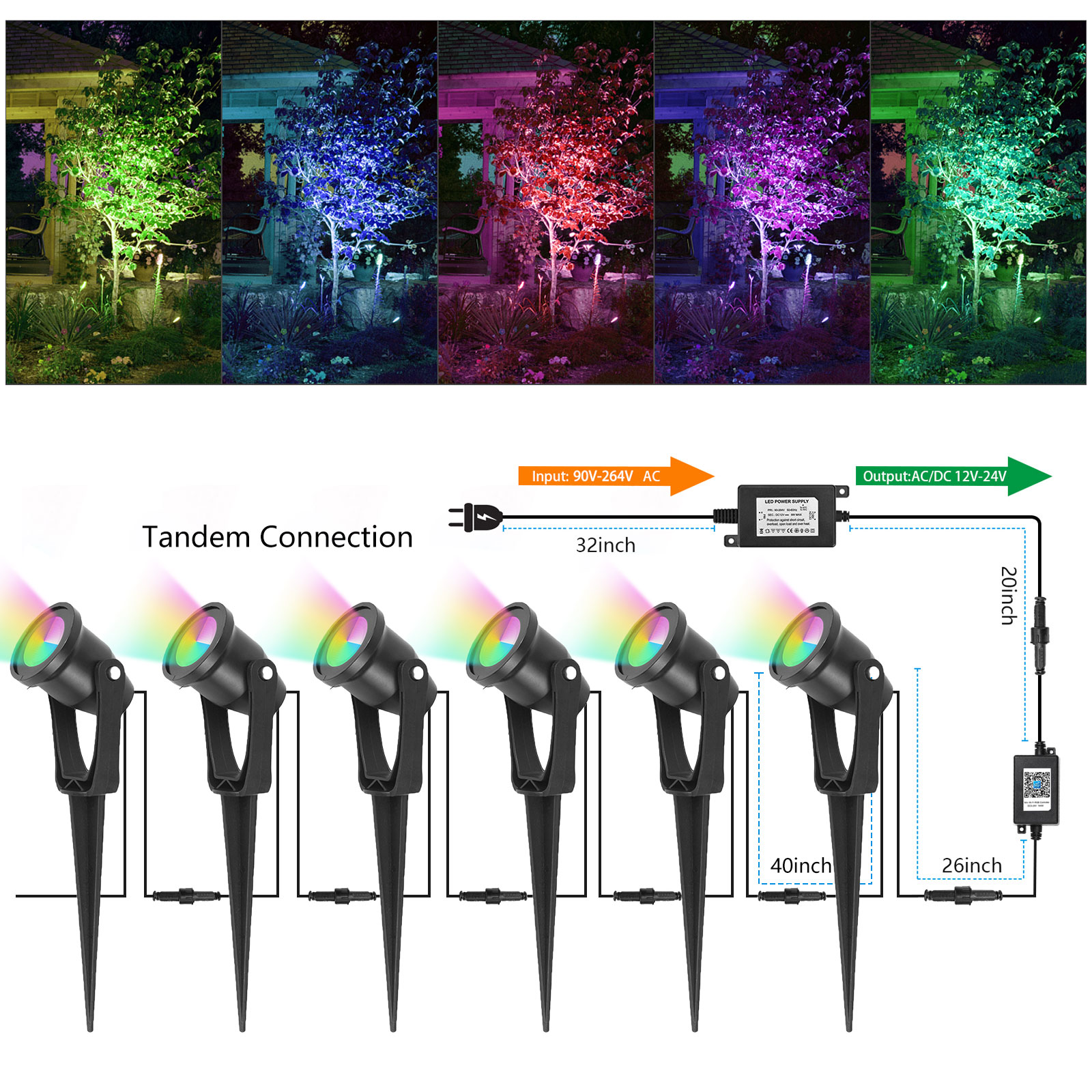 6-Pack LED WIFI Smart Lights M - Bonsai Garden Dc avis et prix