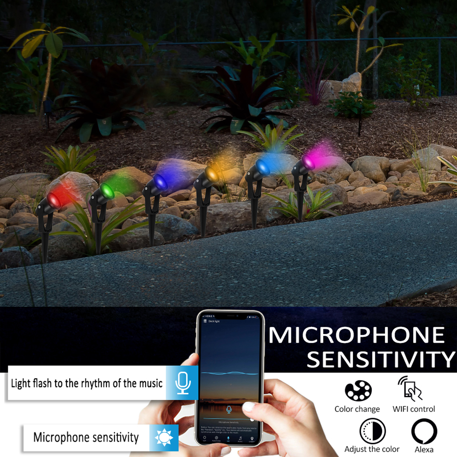 6-Pack LED WIFI Smart Lights M - Bonsai Garden Dc avis et prix