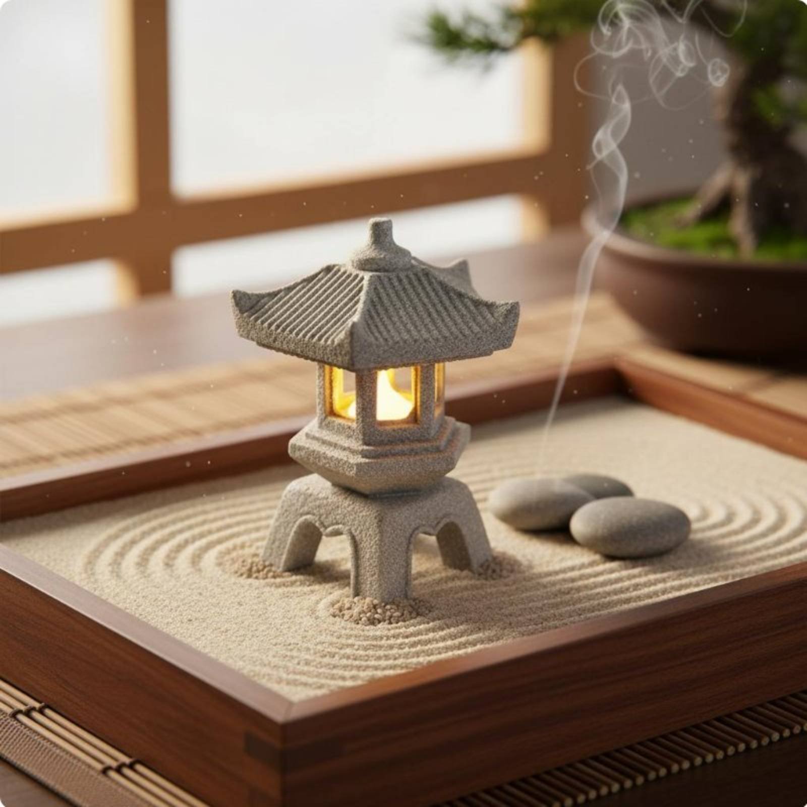 Miniature Stone Lantern Antiqu - Japanese Garden Bonsai avis et prix