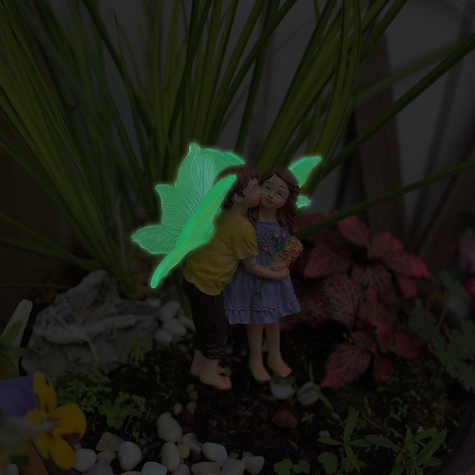 Fairy and Boy Kissing Figurine - Bonsai Garden Entrance avis et prix