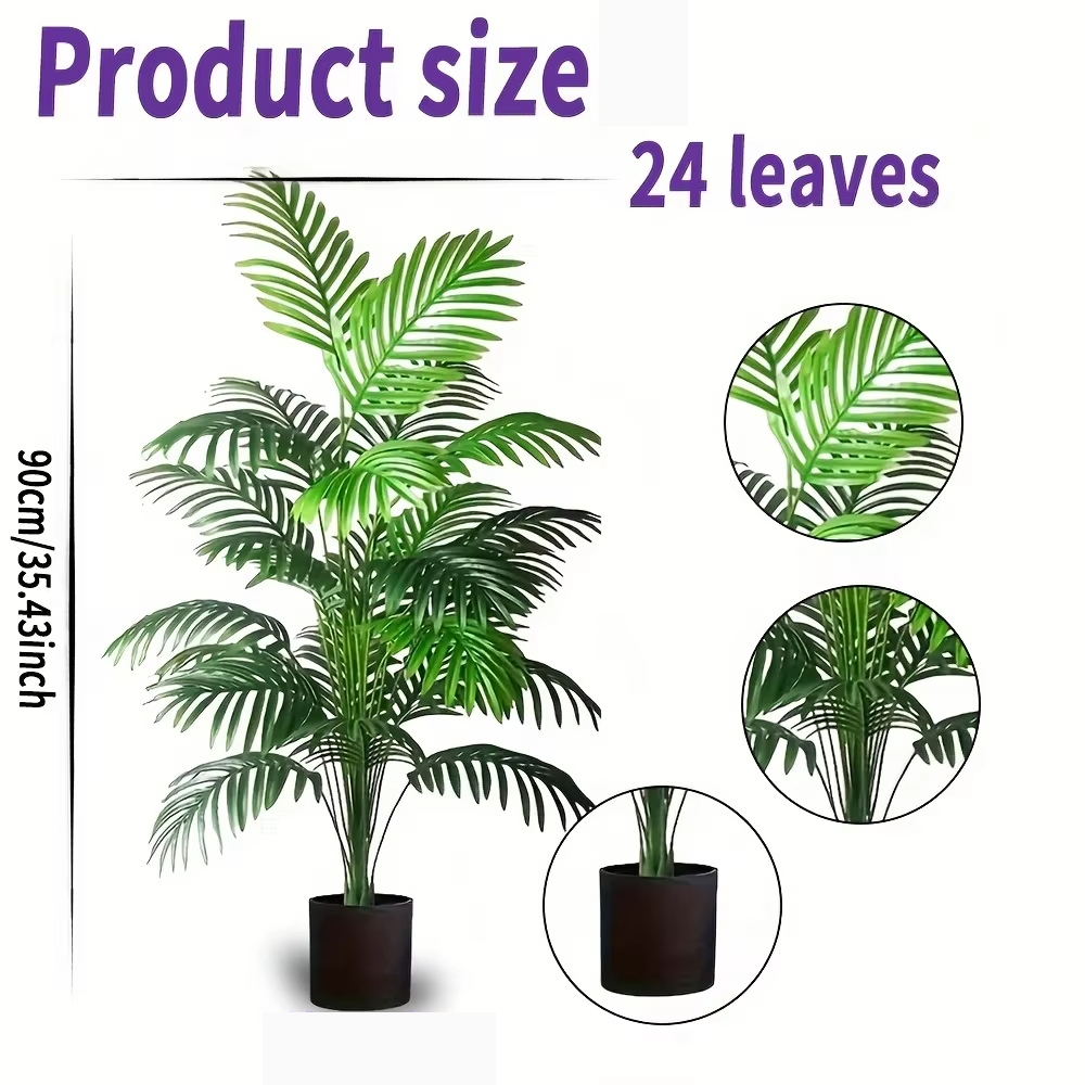 24 Leaves Areca Palm Artificia - Bonsai Garden Kit avis et prix