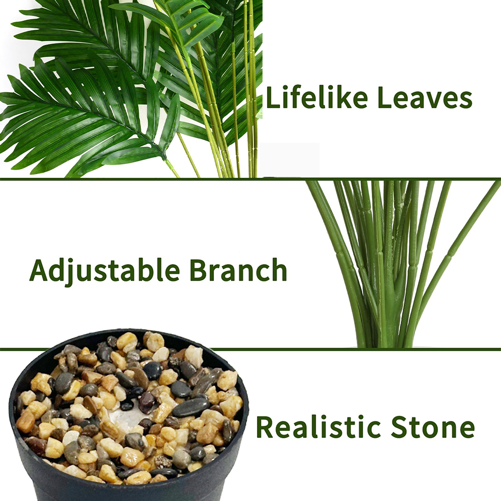 24 Leaves Areca Palm Artificia - Bonsai Garden Kit avis et prix