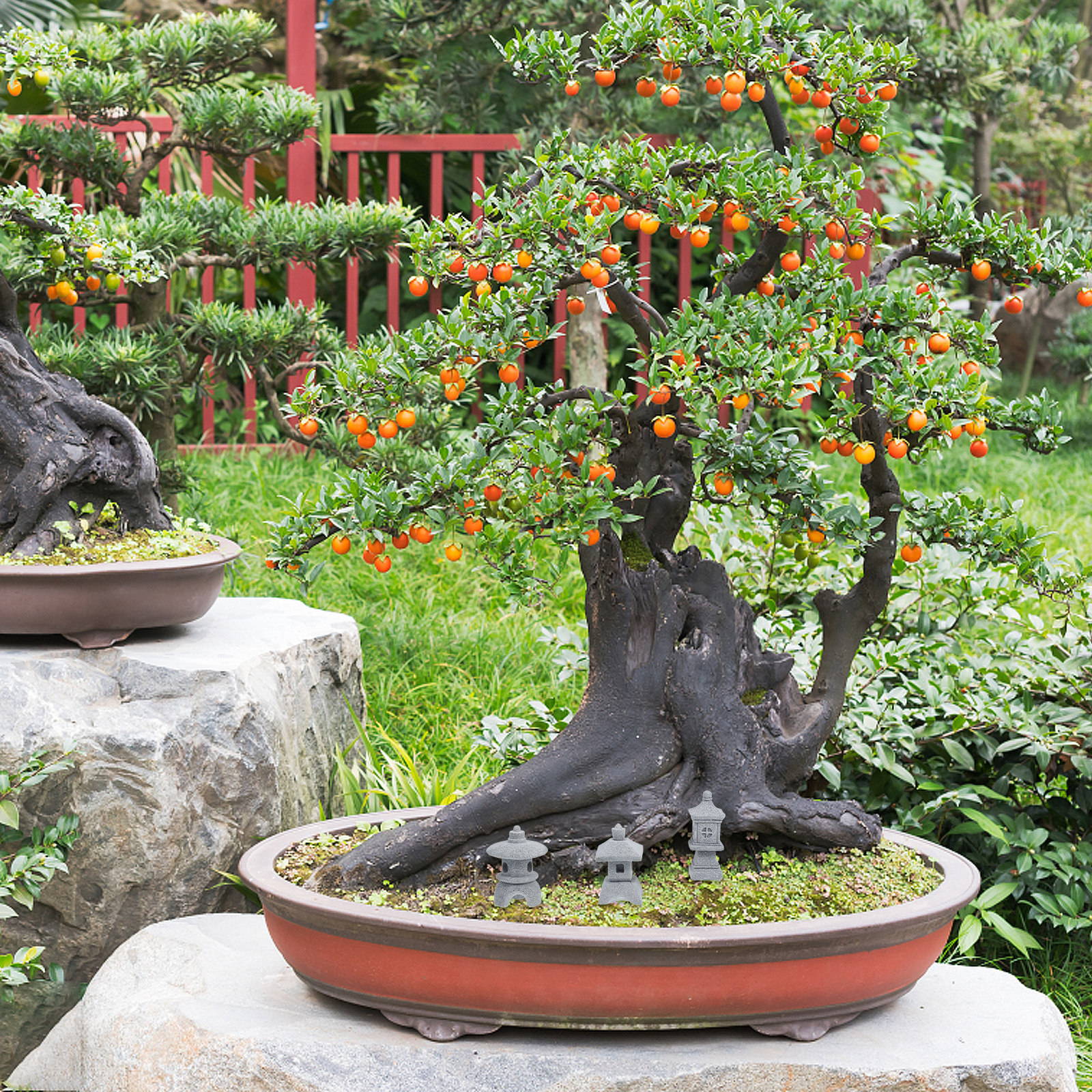 3Pcs Mini Pagoda Garden Statue - Japanese Garden Bonsai avis et prix