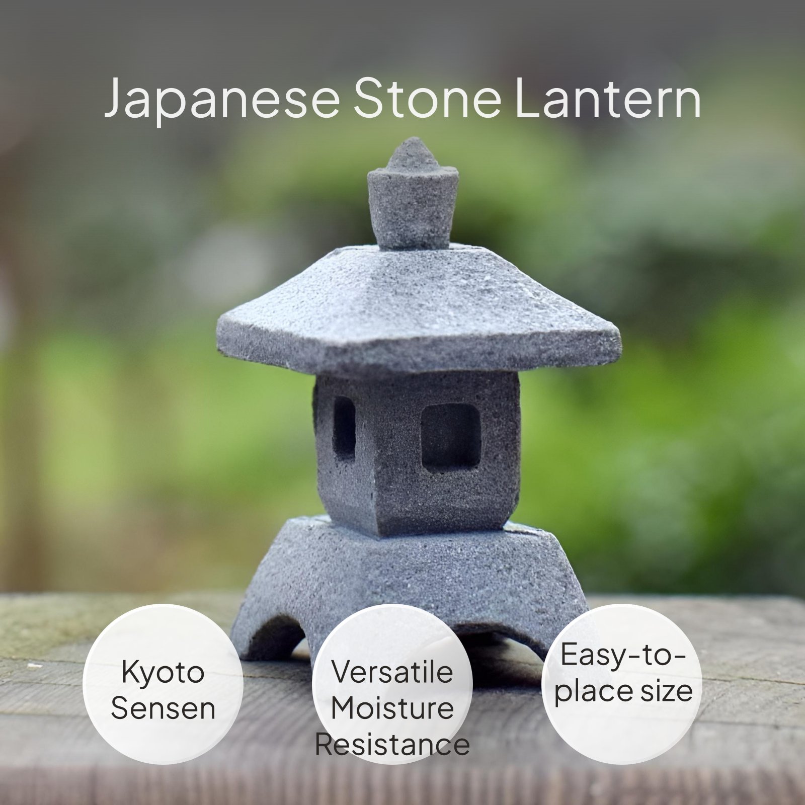 Japanese Sandstone Lantern Gar - Bonsai Garden In Japan avis et prix