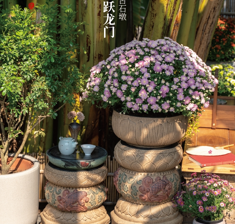 Garden Stone Pier Outdoor Cour - Bonsai Garden Entrance avis et prix