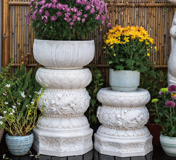 Garden Stone Pier Outdoor Cour - Bonsai Garden Entrance avis et prix
