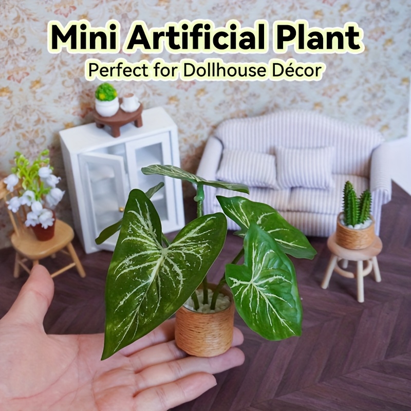 Mini Artificial Alocasia, Whit - Bonsai Garden Kit avis et prix
