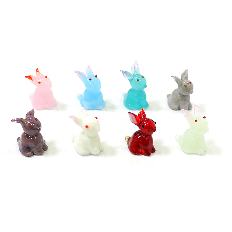 2pcs Mini Glass Bunny Figurine - Bonsai Garden In Japan avis et prix