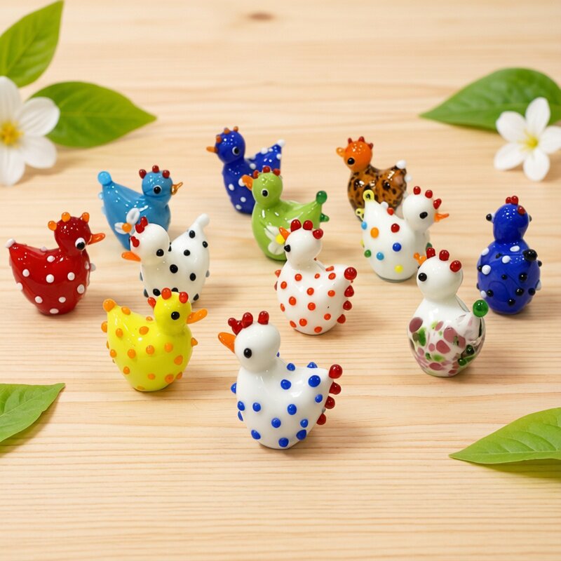 2PCS Handmade Cute Glass Chick - Bonsai Garden In Japan avis et prix