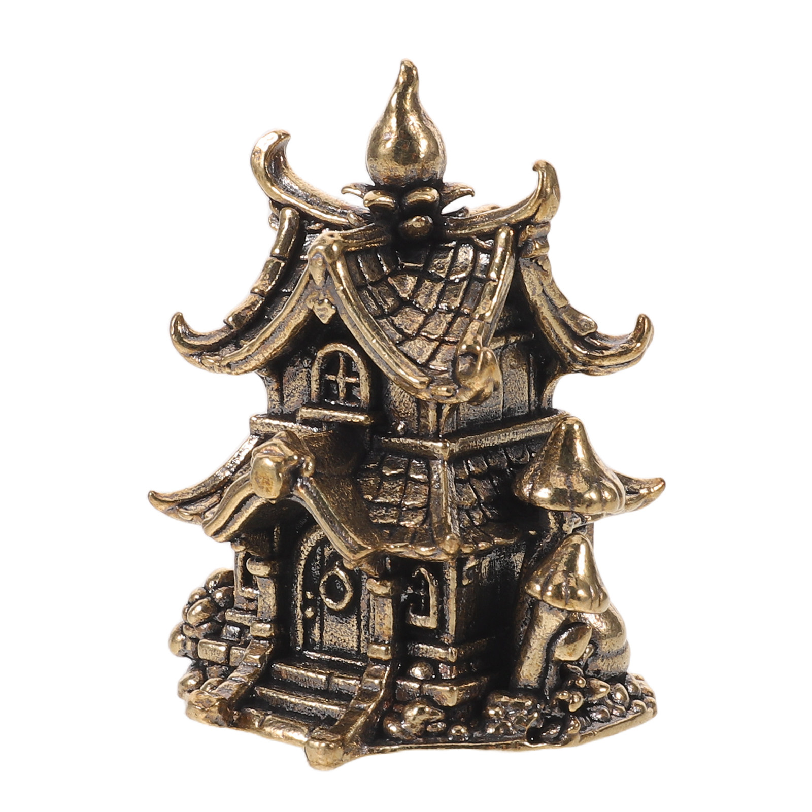 Mini Brass Pagoda Sculpture Vi - Japanese Garden Bonsai avis et prix