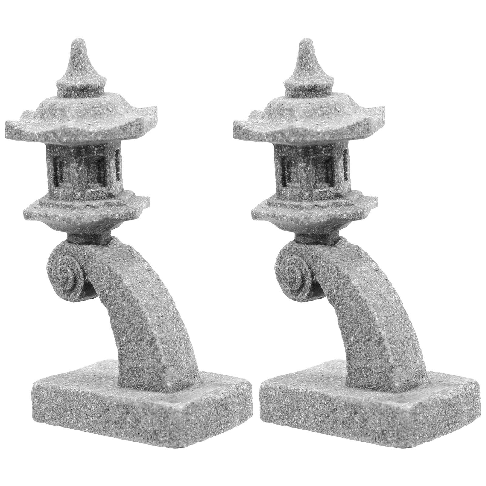 2Pcs Japanese Stone Lantern Mi - Japanese Garden Bonsai avis et prix