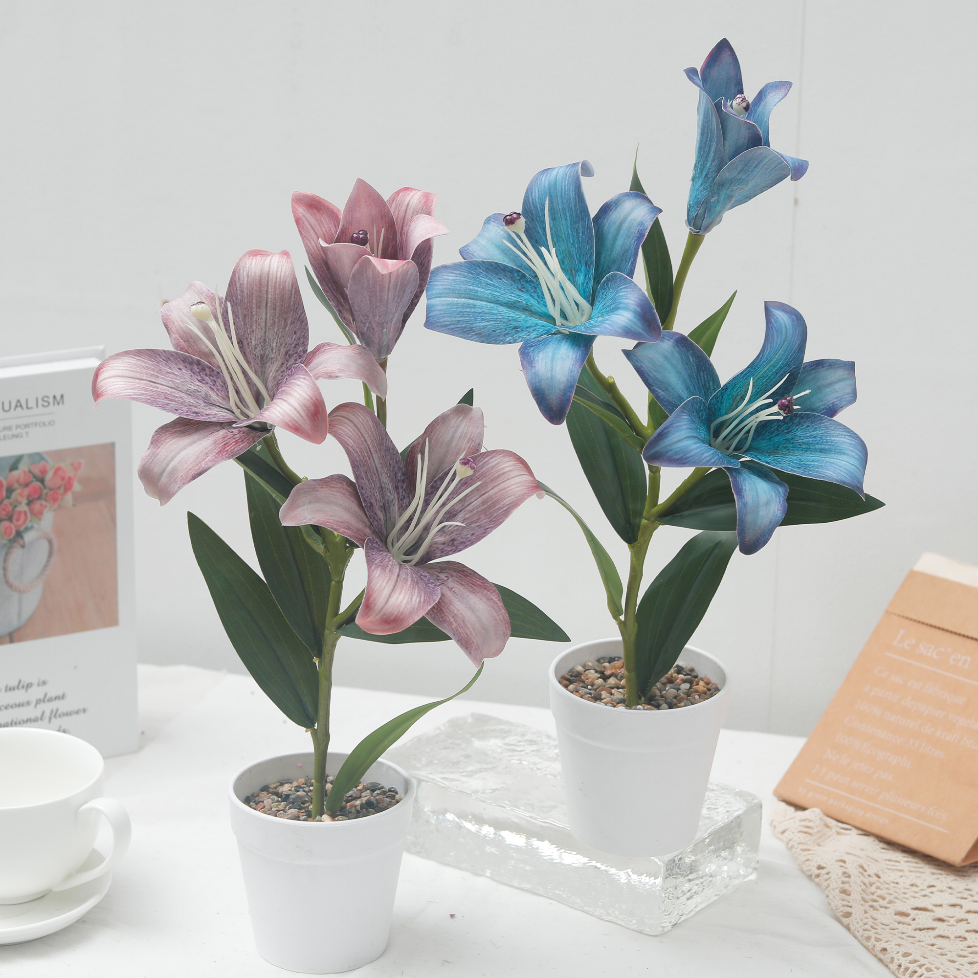 Artificial Flowers Lily Bonsai - Bonsai Garden Entrance avis et prix
