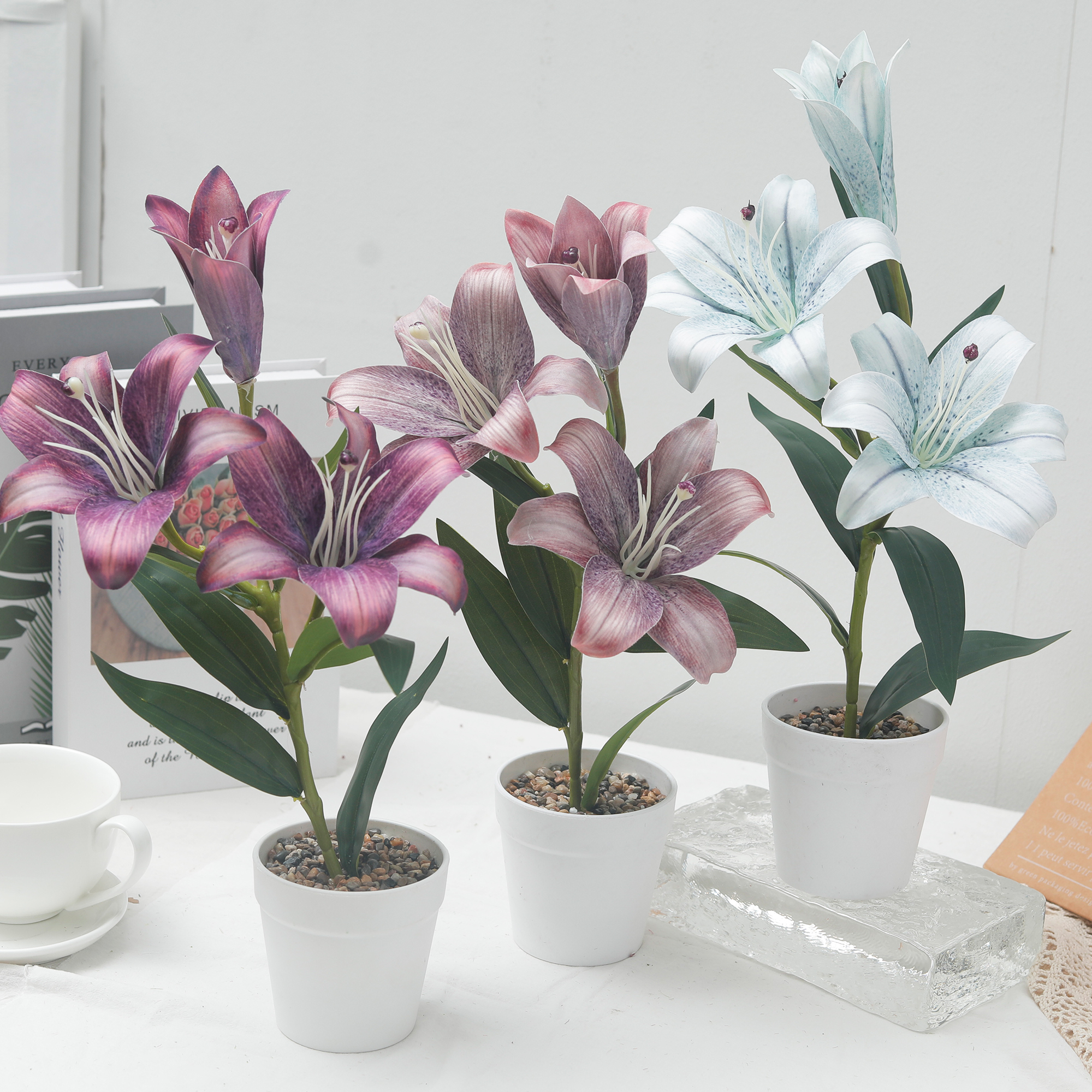Artificial Flowers Lily Bonsai - Bonsai Garden Entrance avis et prix